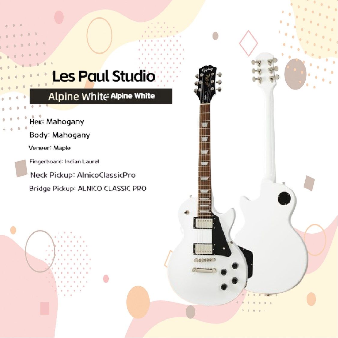 Электрогитара EPIPHONE Les Paul Studio(Gibson Авторизованный) 6-струнная