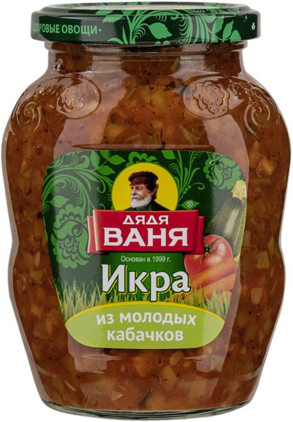 Икра из молодых кабачков Дядя Ваня Русское поле с/б. 350 г