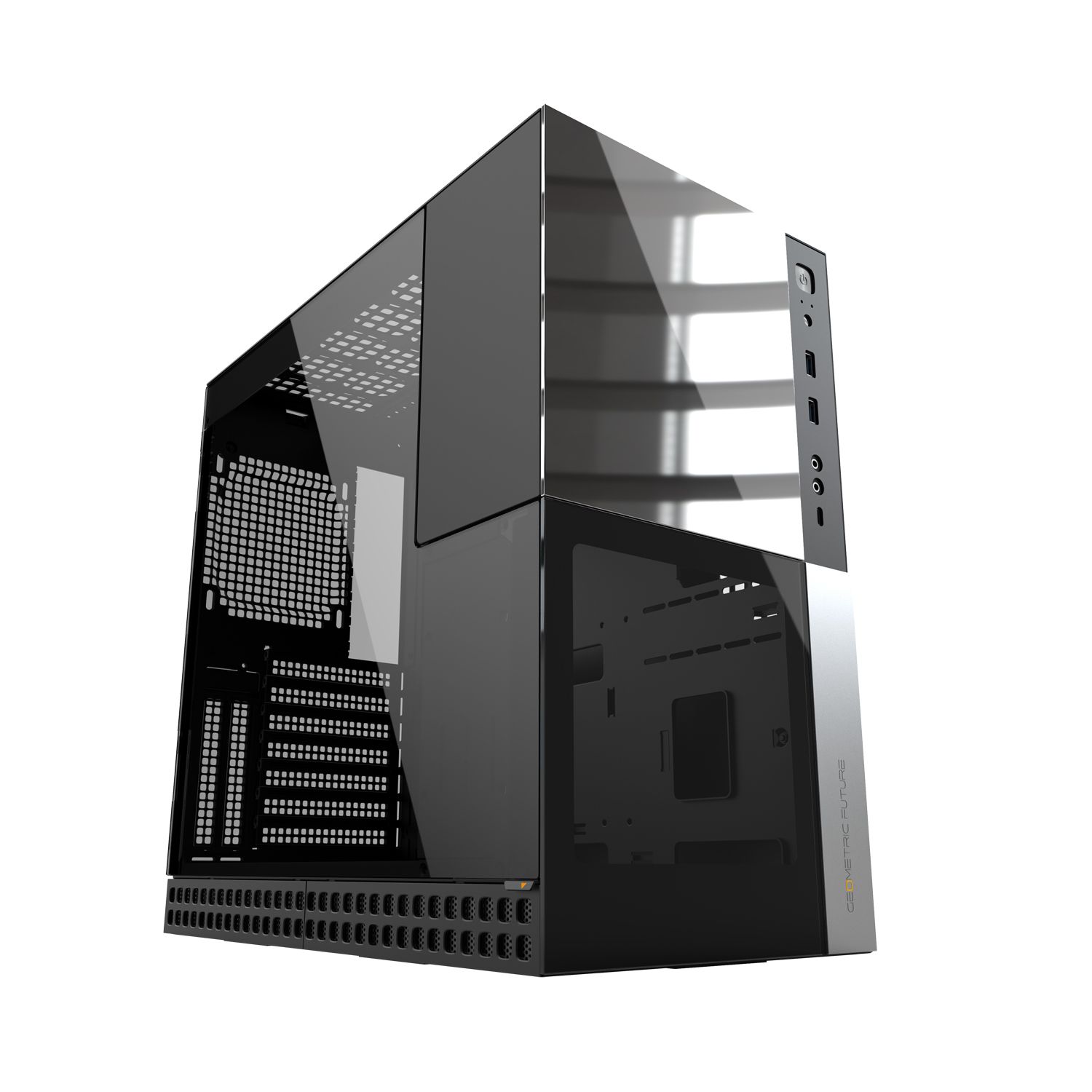 КорпусдляПКGeometricFutureMidTower,E-ATX,MicroATX,ITX,ATXбезБПчерный1AM4CBBK00100