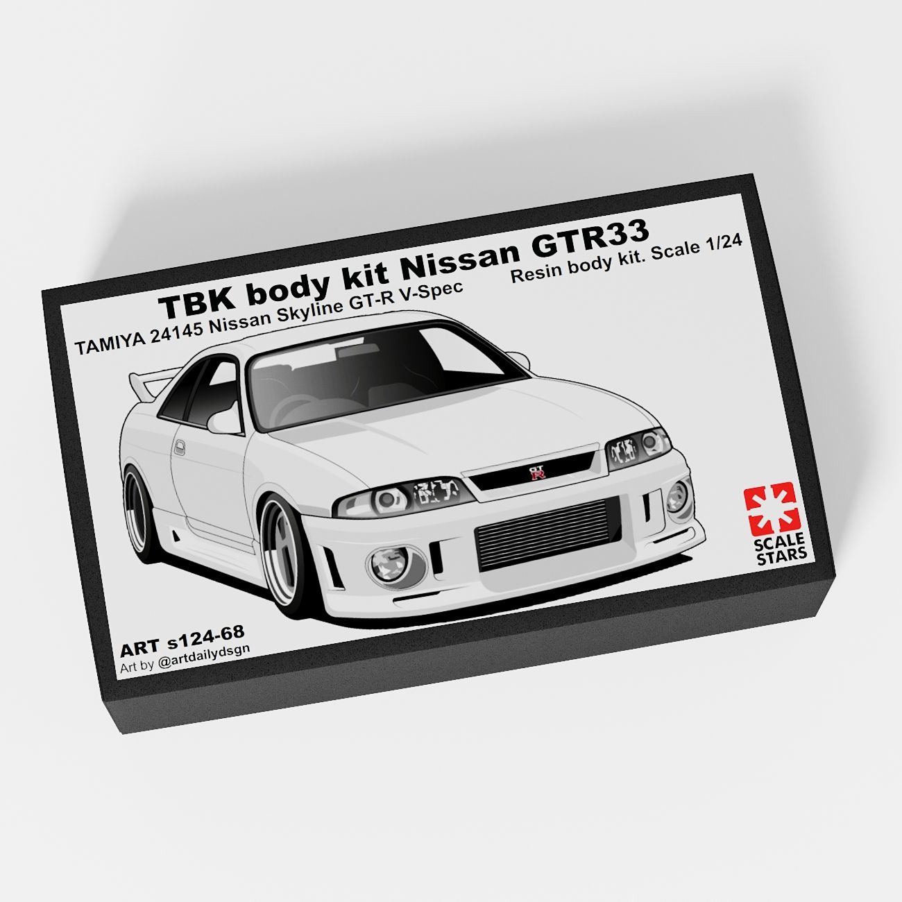 Обвес TBK Nissan GTR R33 масштаб 1/24