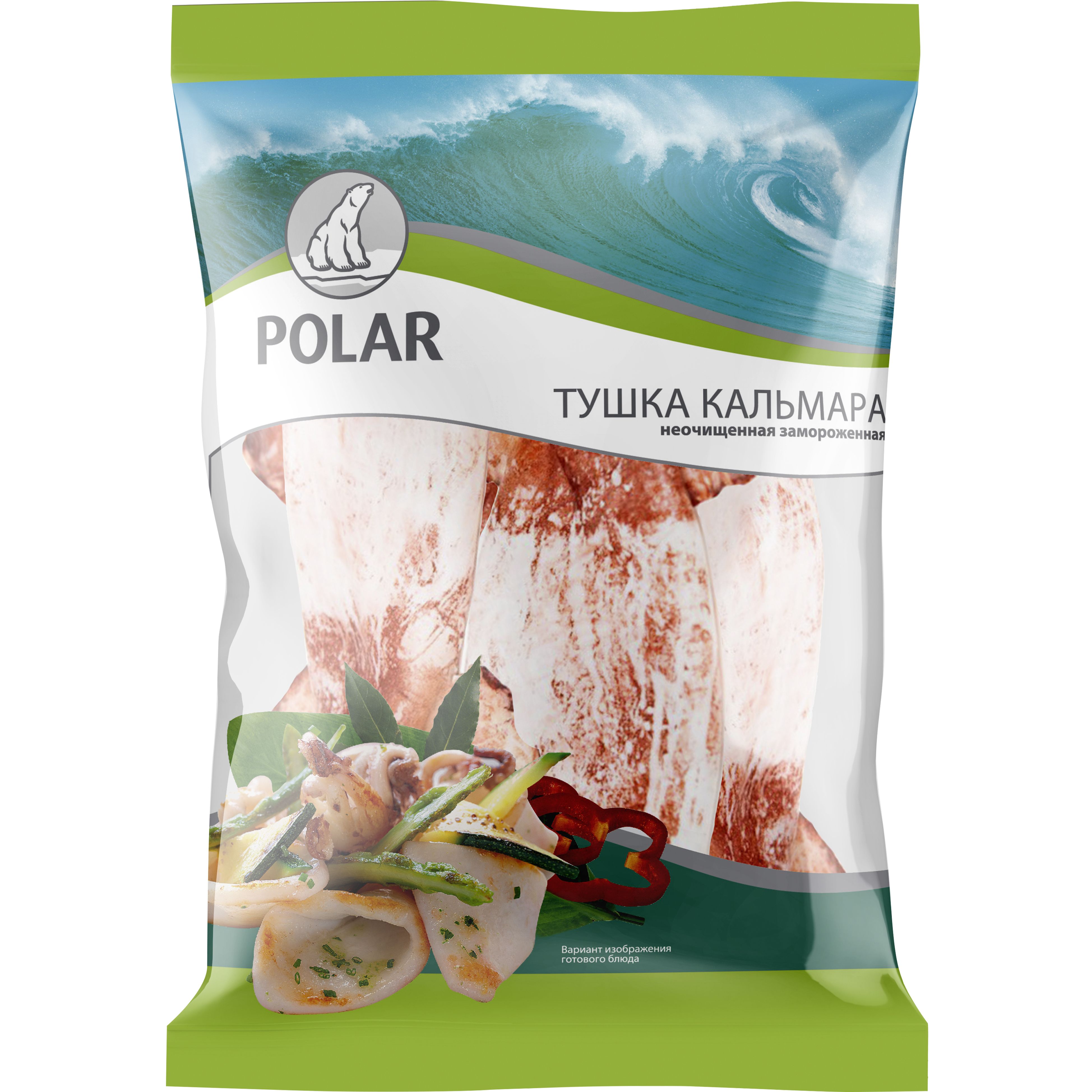 Кальмар POLAR тушка неочищенная замороженный, 500г