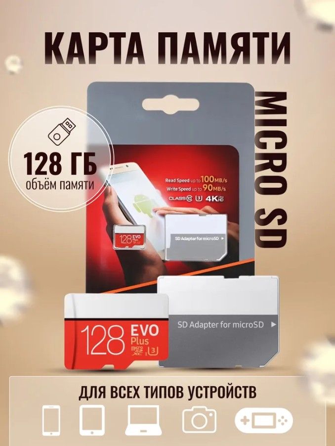 Карта памяти 128 ГБ