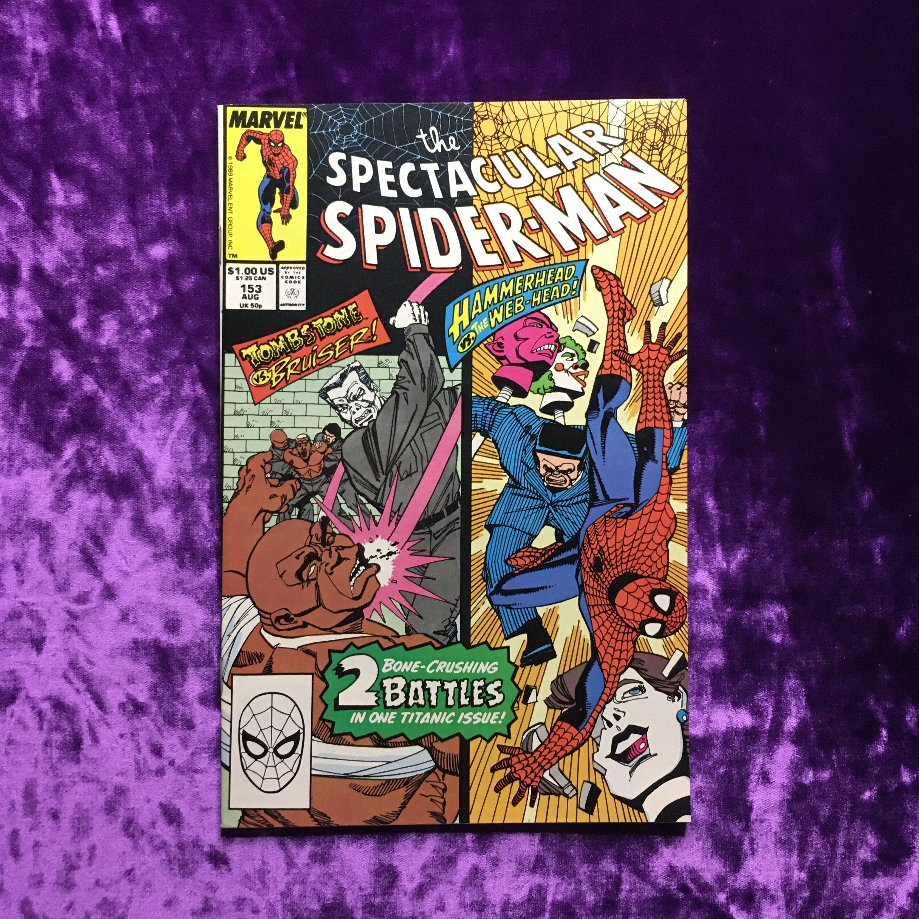 The spectacular Spider-man. Siege. Vol.1 No 153 AUG 1989. Оригинальный комикс на английском языке