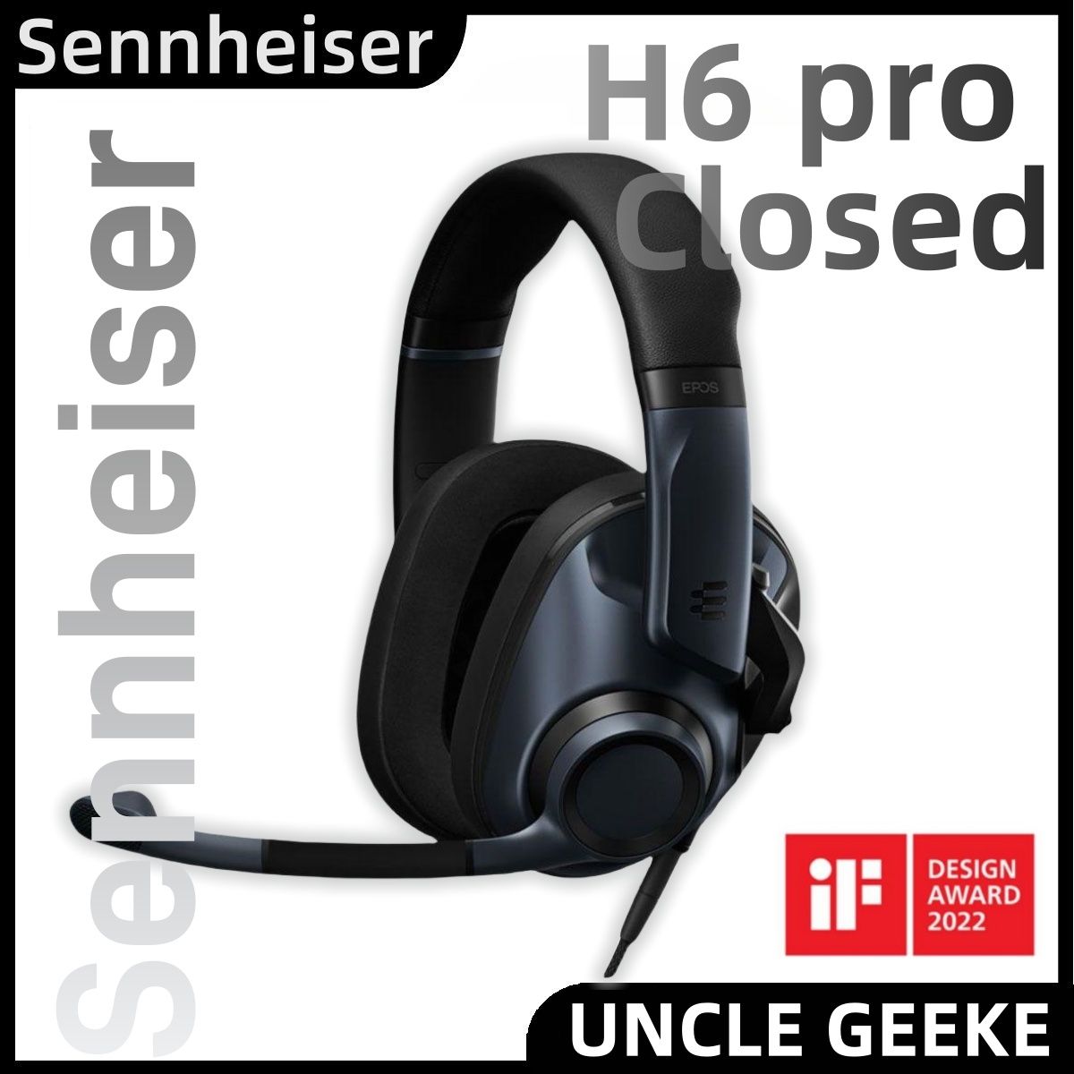 SennheiserНаушникипроводныесмикрофоном,3.5мм,черный