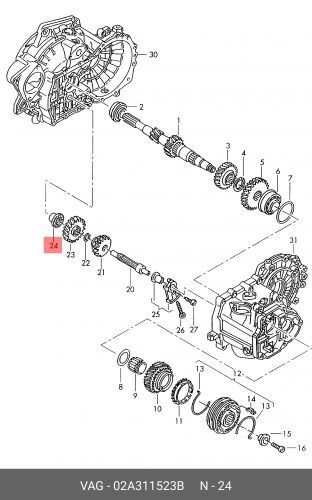 ИгольчатыйПодшипникКппAudi/Vw15X21X18