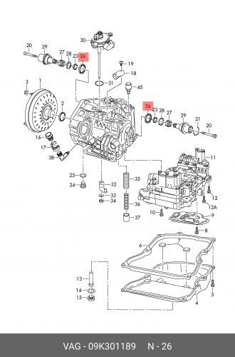 Уплотнительное Кольцо Вала Audi Transporter 2009-2010