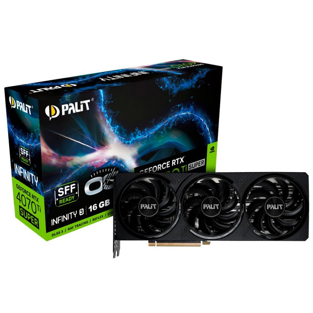 Palit Видеокарта GeForce RTX 4070 Ti SUPER 16 ГБ (NED47TSS19T2-1043S)