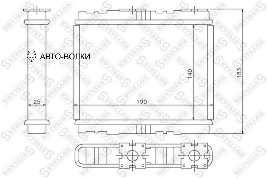 Радиатор отопителя салона NISSAN Primera 1620iTD 9001