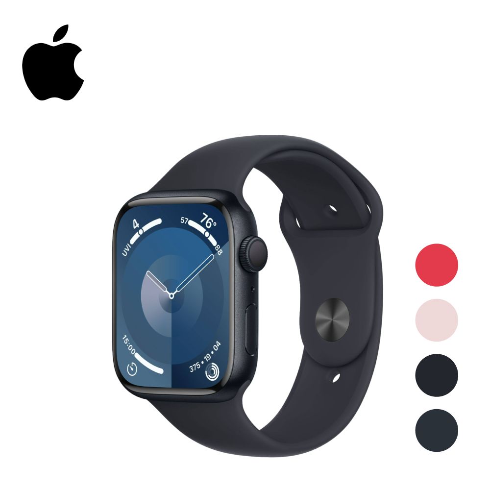 УмныечасыAppleWatchSeries9GPS45mmMidnightAluminiumCasewithMidnightSportBand-M/L