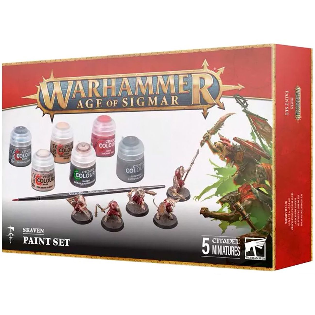 Миниатюры для игры Games Workshop Warhammer Age of Sigmar: Skaven Paint Set 60-09 с красками