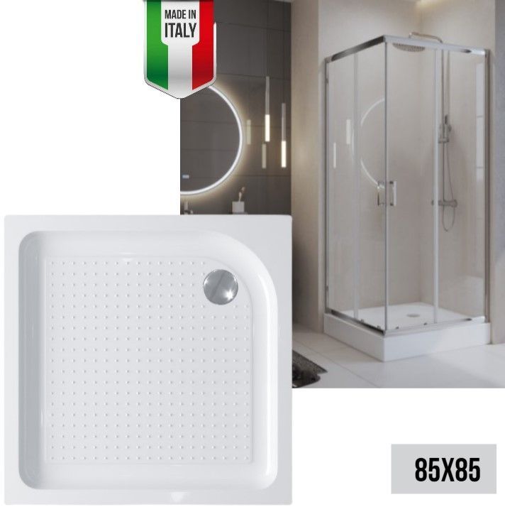 Поддон для душа Belbagno 85х85 акрил, TRAY-BB-A-85-15-W