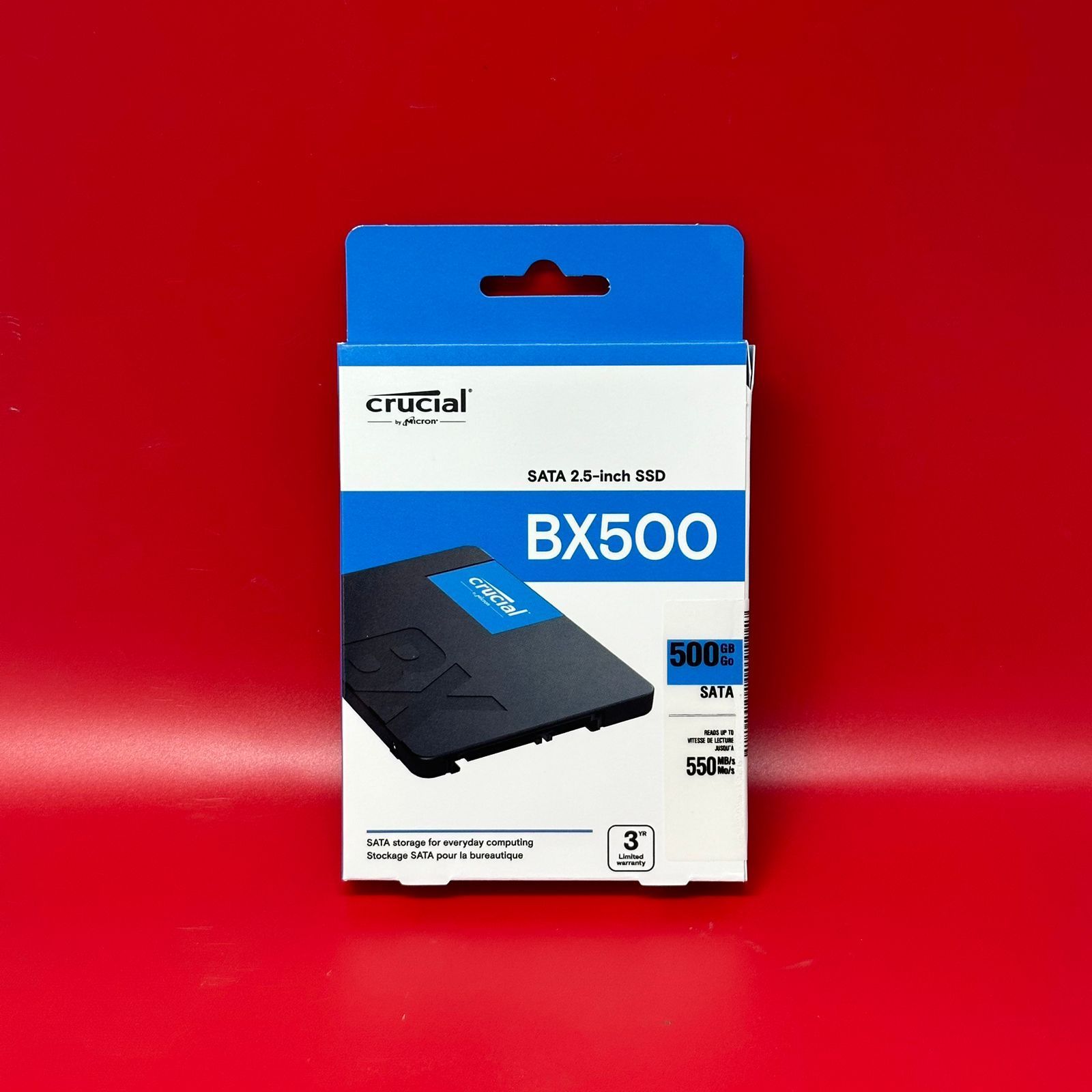 Crucial 500 ГБ Внутренний SSD-диск SSD-диск BX500 500GB SATA 2.5 (CT500BX500SSD1)