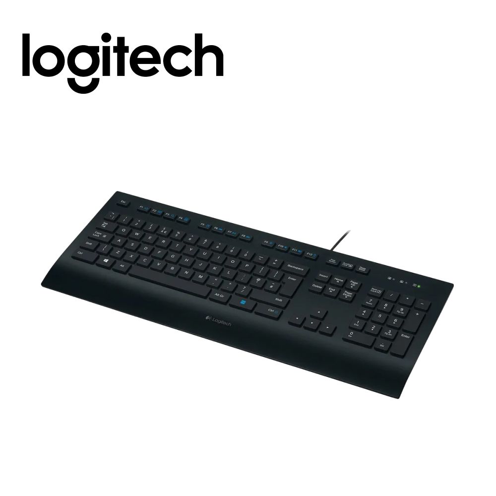 LogitechКлавиатурапроводнаяComfortK280E,Русскаяраскладка,черный.Уцененныйтовар