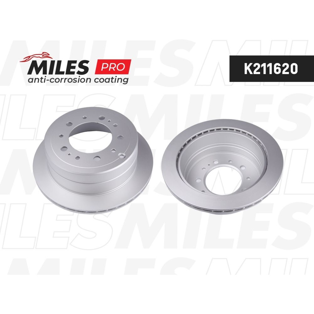 Диск тормозной MILES K211620 TOYOTA Land Cruiser 100 задн вент MILES K211620, oem 4243160281