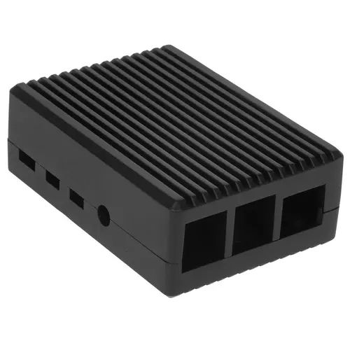 Корпус Qumo, Aluminum Case, Raspberry Pi 4B, black(RS017) RS017