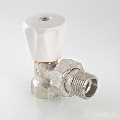 Клапан ручной(компактный) 3/4'' для радиатора угловой, VALTEC