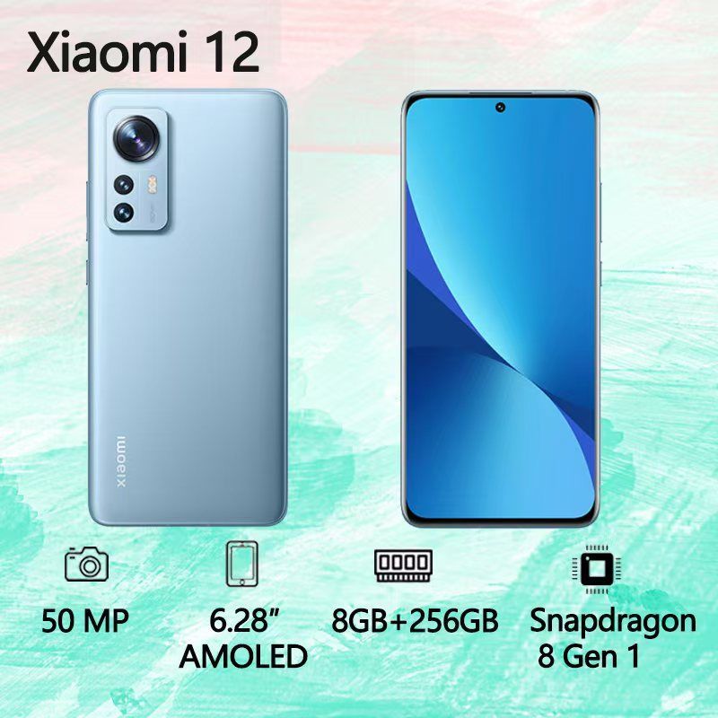 XiaomiСмартфон12NFC5GGlobal8/256ГБ,голубой