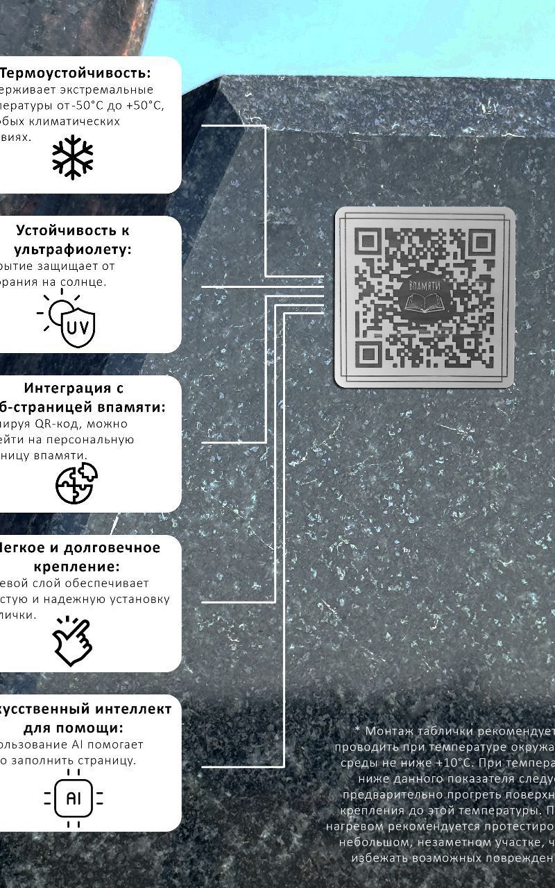 табличка с QR-кодом