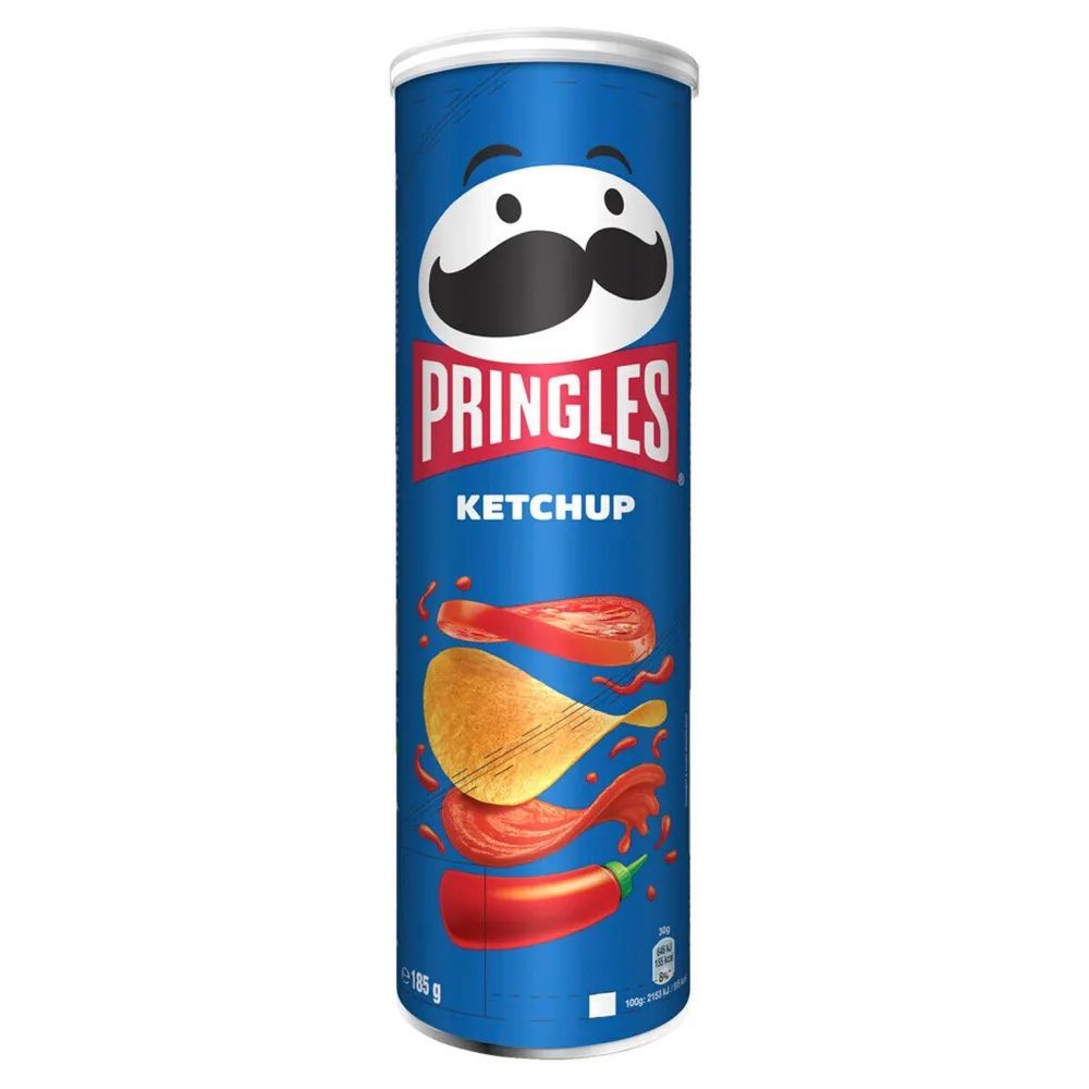 Чипсы Pringles (Принглс) Ketchup, Принглс со вкусом кетчупа, 19 шт по 165 г