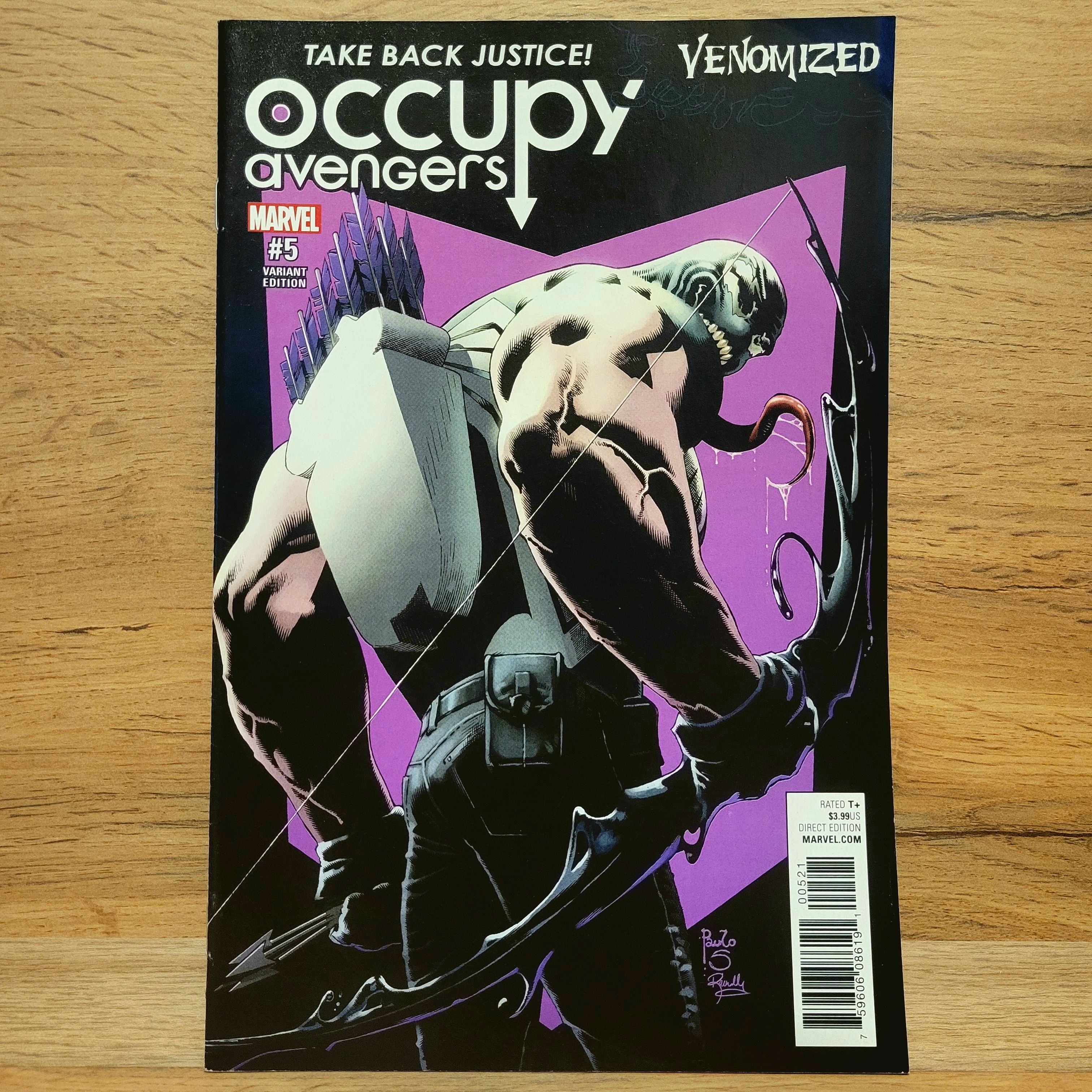 Ocuppy Avengers #5. Venomized Hawkeye. Оригинальный Комикс | Lee