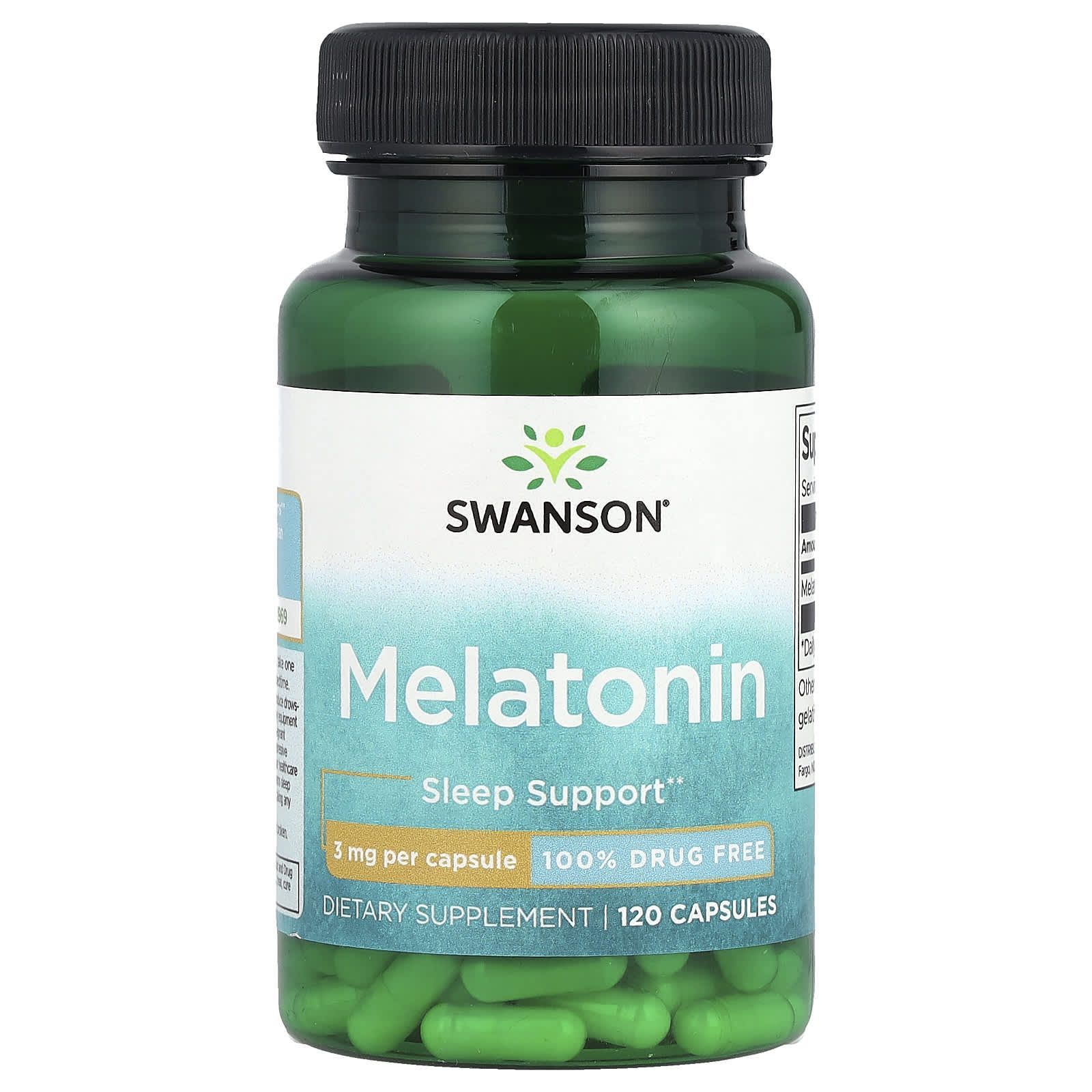 Мелатонин,SwansonMelatonin,3мг,120капсул