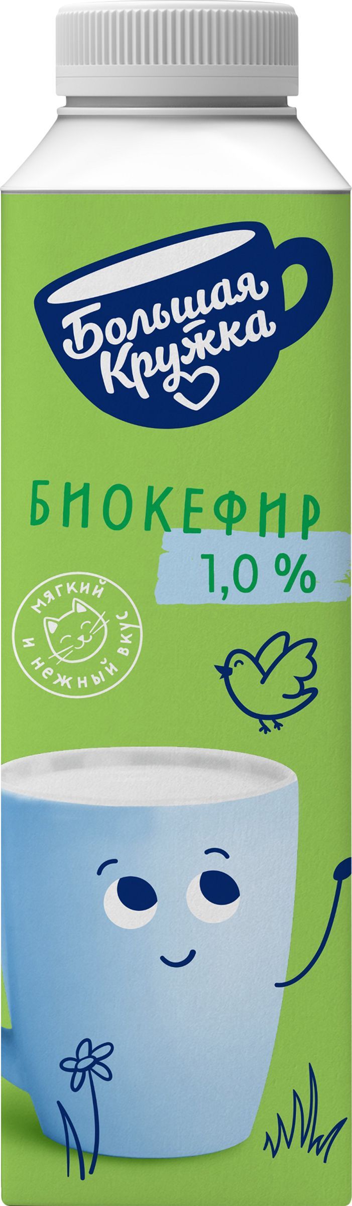 Биокефир БОЛЬШАЯ КРУЖКА 1%, без змж, 500г