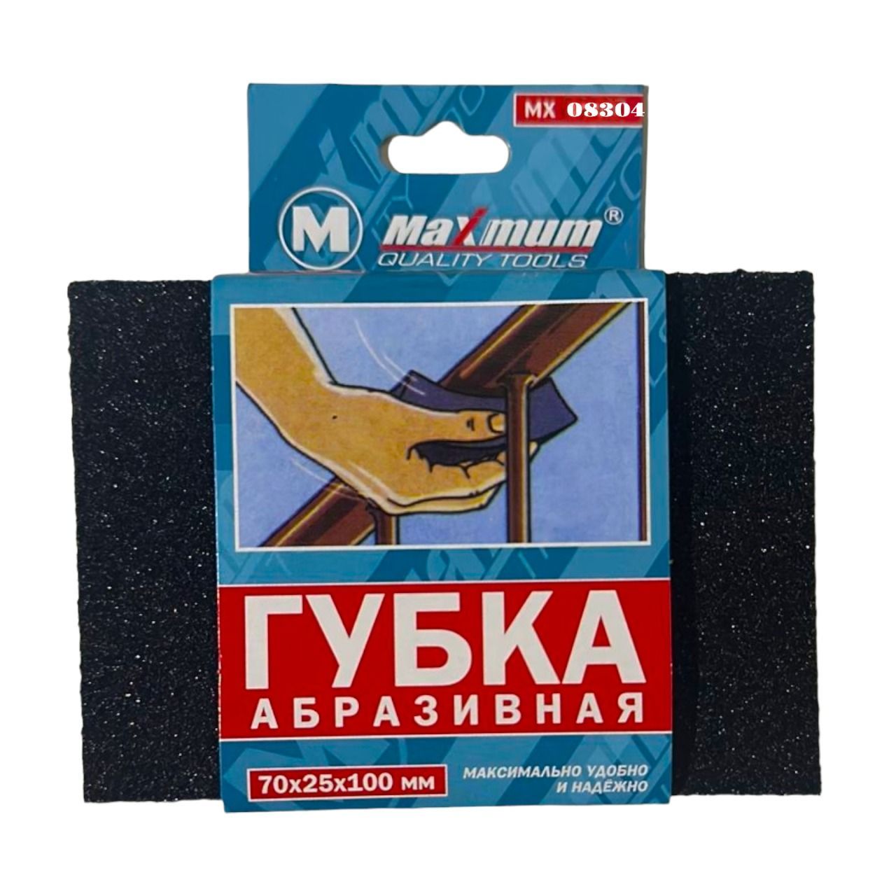 Абразивная шлифовальная губка P 220 70x25x100 мм "MAXIMUM" MX 08304