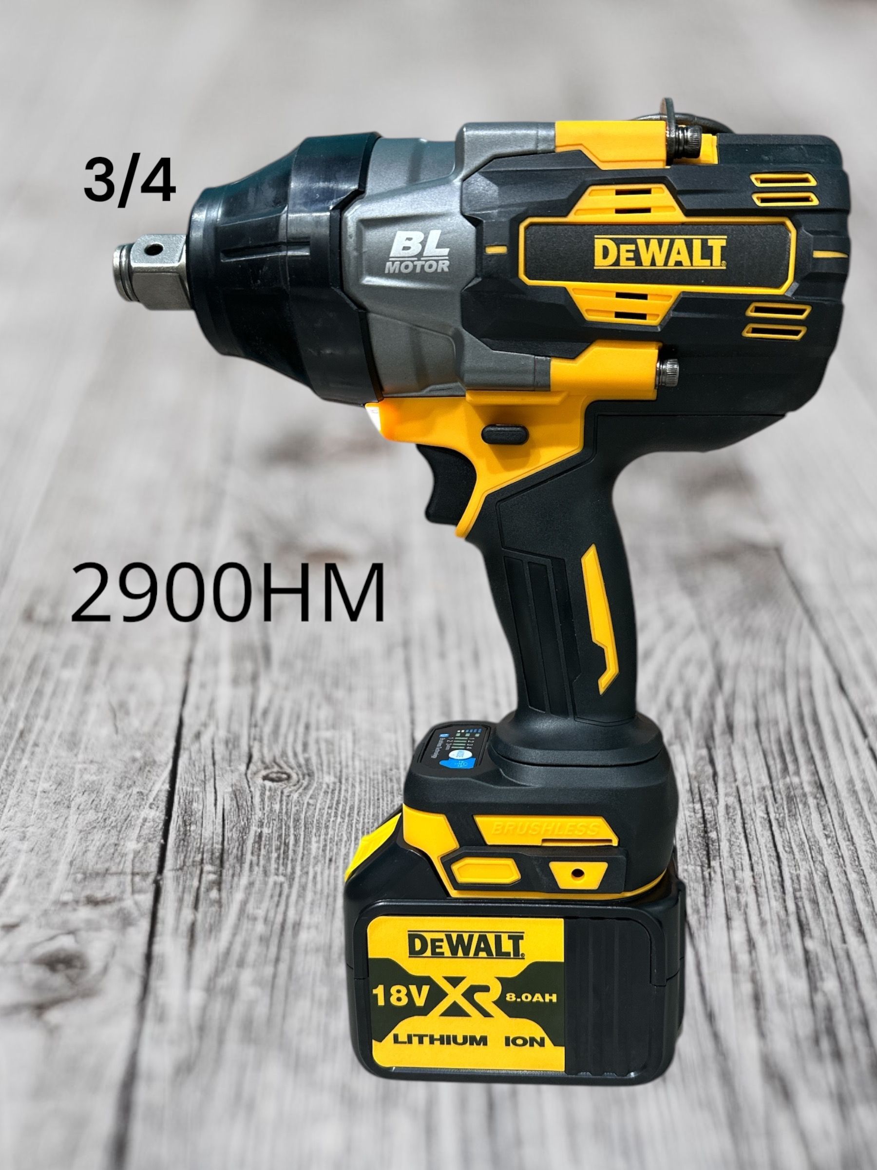 Гайковёрт Ударный Бесщёточный Аккумуляторный Dewalt 2900Nm 3/4 18В