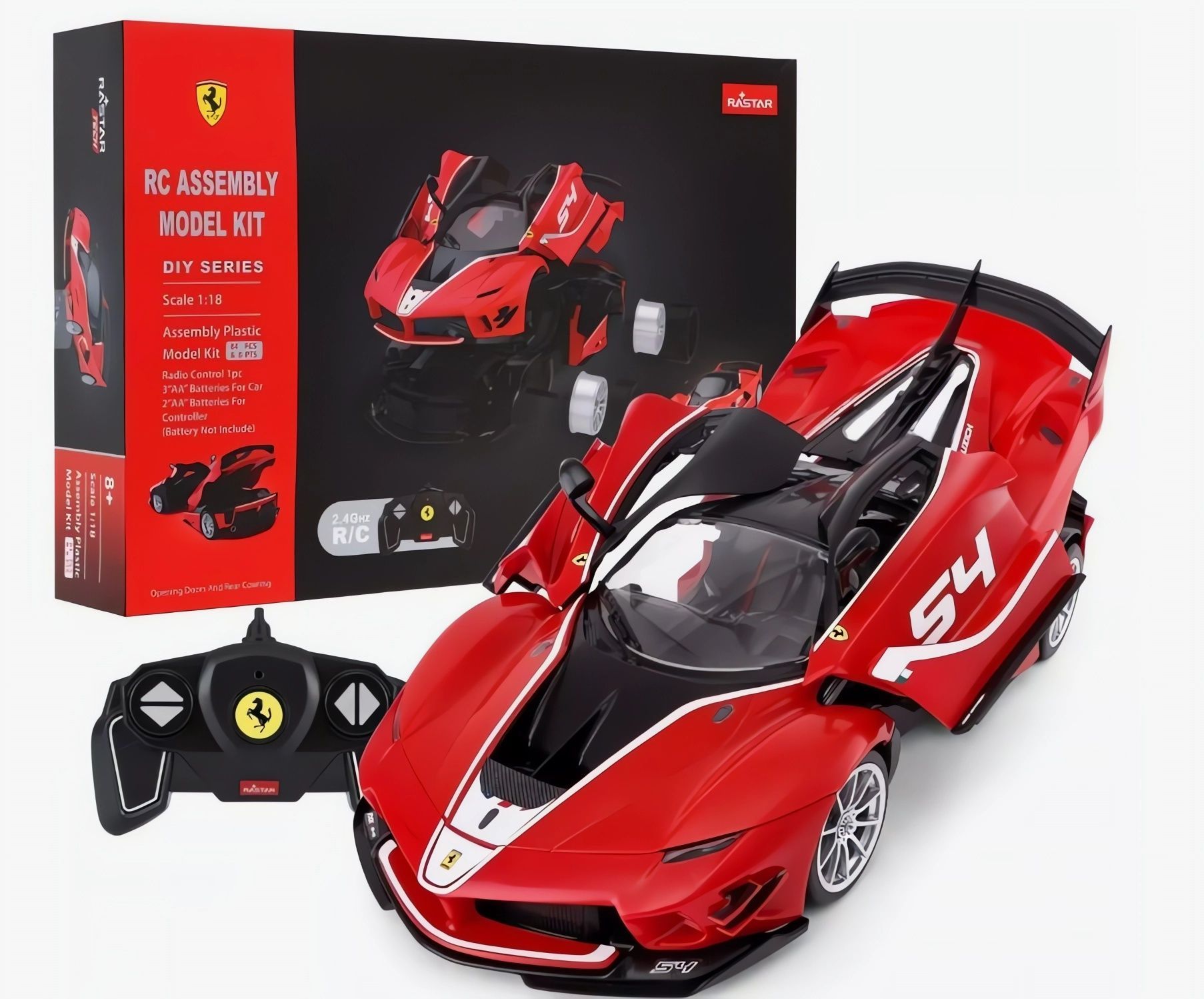 СборнаярадиоуправляемаямодельRASTAR"FerrariFXX-KEvo".Феррари.Масштаб1:18.