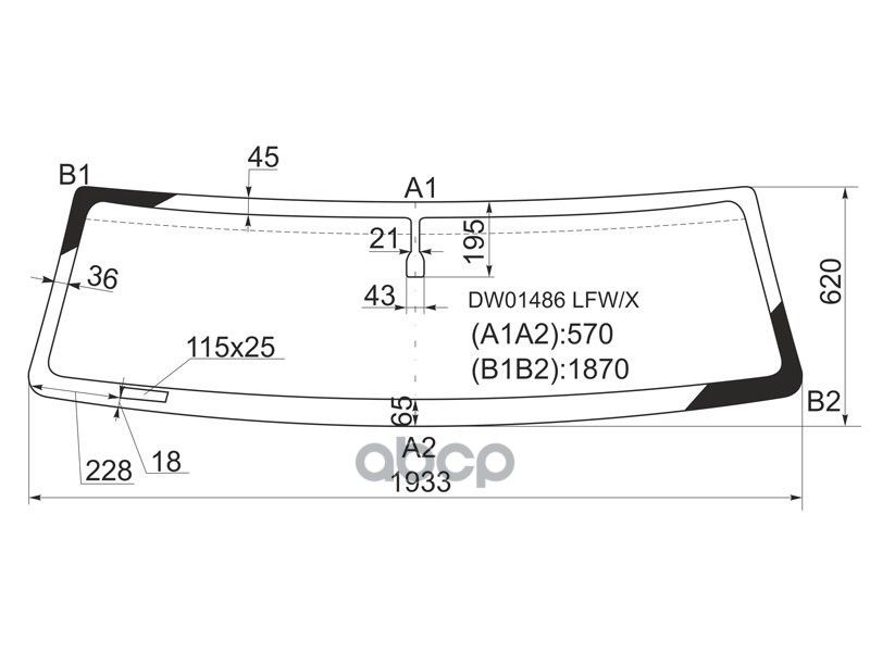 XYG Стекло лобовое HUMMER H2 02-09