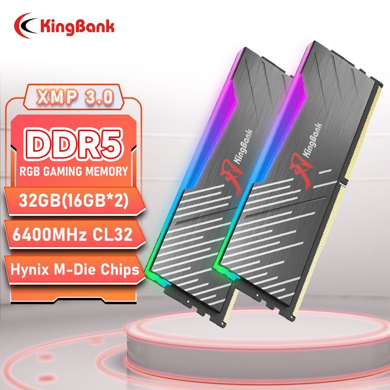 KingBankRGBEXPOXMPDDR56400МГц32ГБ(16ГБ*2)M-die