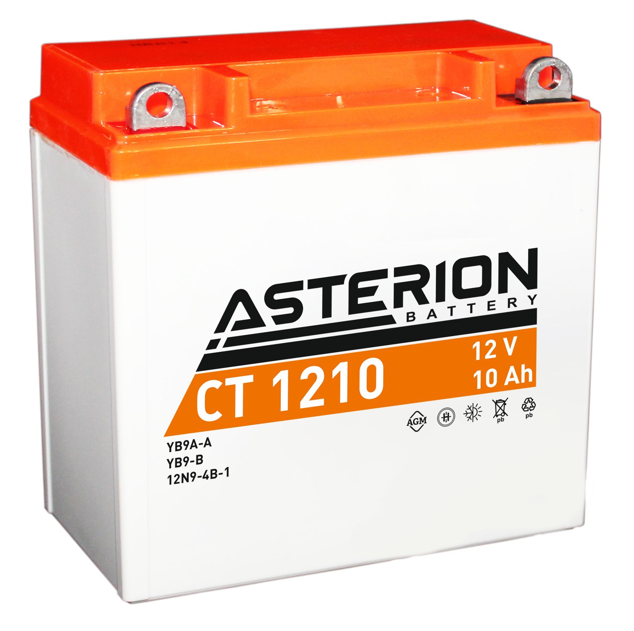 Стартерный аккумулятор Asterion CT 1210, 12V 10Ah, AGM VRLA