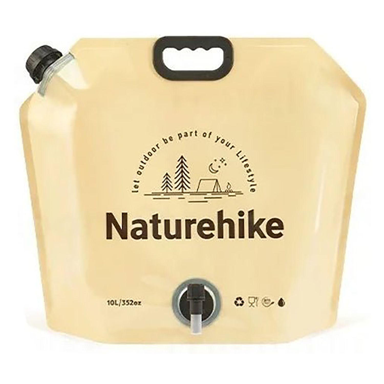 Канистра Naturehike Ling Wo Outdoor Water Bag 10L Yellow (Б/Р)