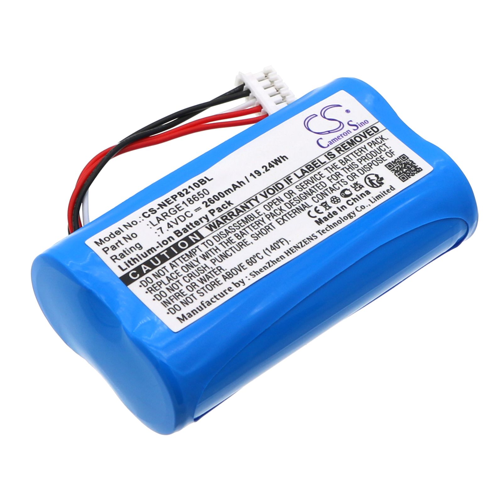 АккумуляторнаябатареяCameronsinoдлятерминаласбораданныхNewPos8210,7,4V2600mAh