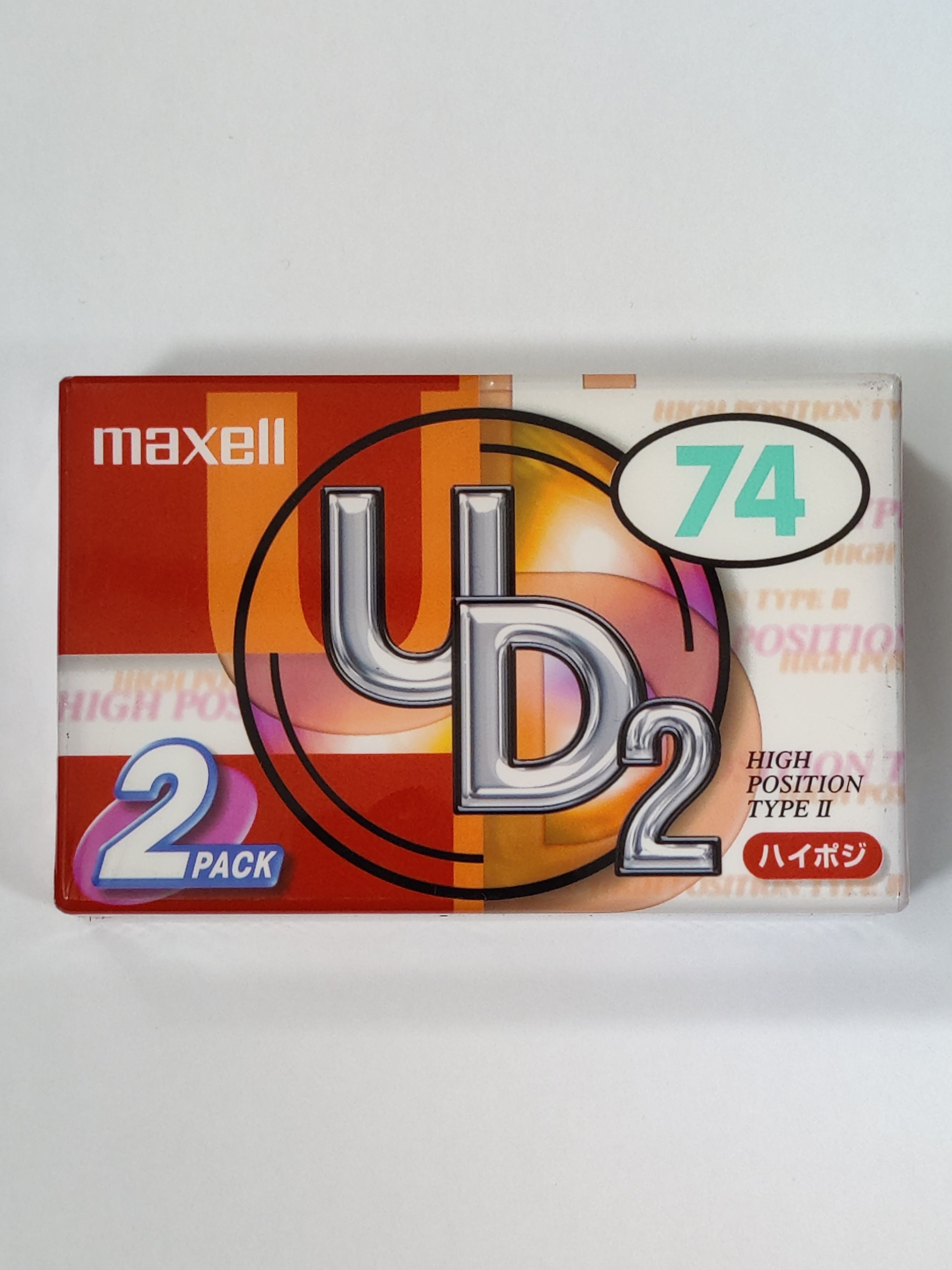 Аудиокассеты запечатанные MAXELL UD2 74 (CrO2, 2шт)