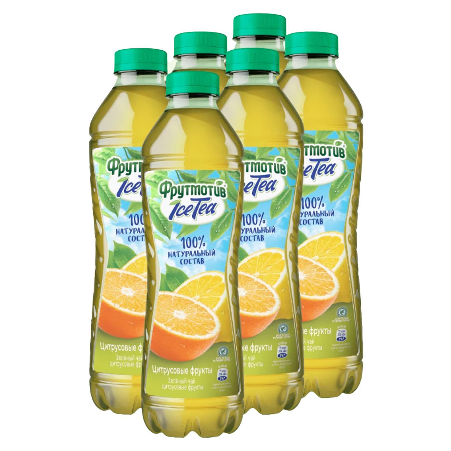 Холодный чай Фрутмотив IceTea зеленый Цитрусовые фрукты 1,5л х 6 шт