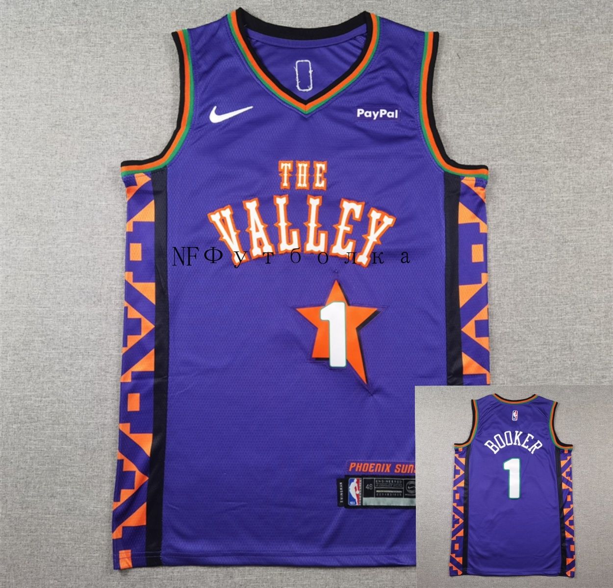 Форма баскетбольная NBA Jerseys баскетбольная майка Phoenix Suns Devin Booker #1 Basketball jerseys Баскетбольный футболки жилет спортивная рубашка