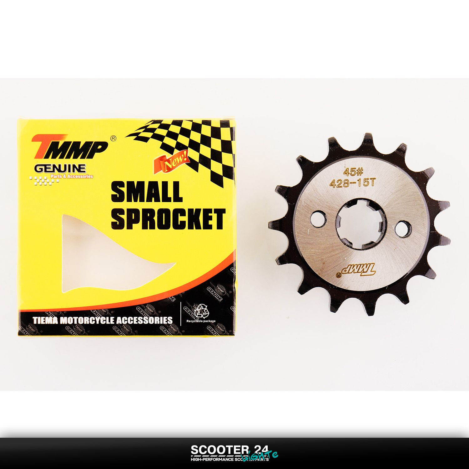 Звезда трансмиссии ведущая (передняя) 420-15T 17мм на мопед Alpha / Delta (Альфа Дельта Орион Омакс) 139FMB / Active TMMP