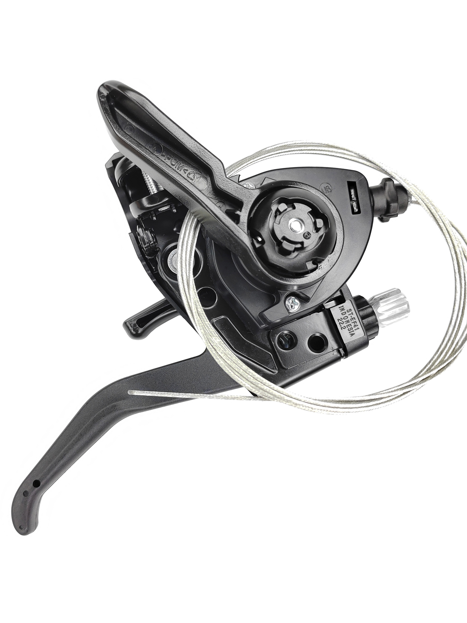 Shimano Шифтер ручка тормоза ST-EF41, серия Tourney, 3 скорости, под левую руку, трос 180 см, черный — Товары для велоспорта — фото 2