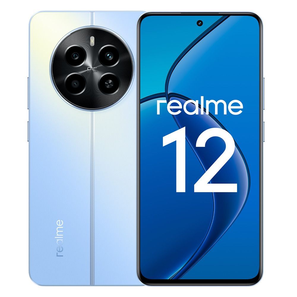 realmeСмартфон12Ростест(EAC)8/128ГБ,голубой