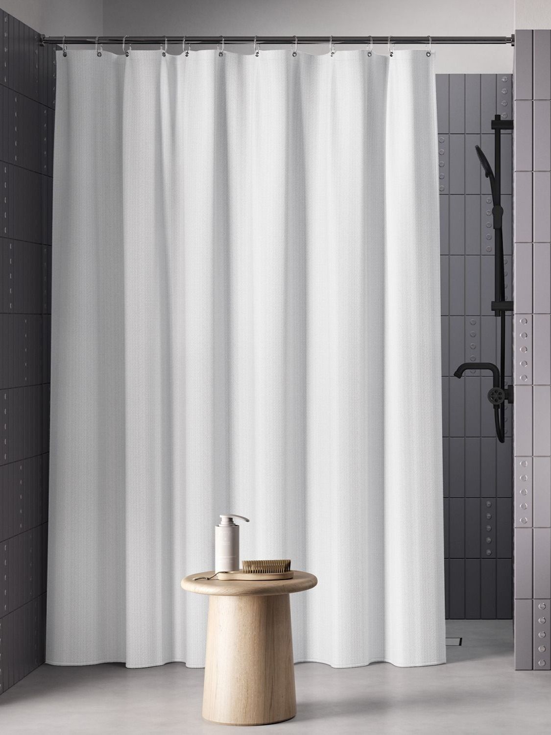 Фото товара на маркетплейсе ozon Штора для ванной комнаты и душа тканевая, 180х200 см, водоотталкивающая, без колец, IDDIS, Decor, DL01P18i11