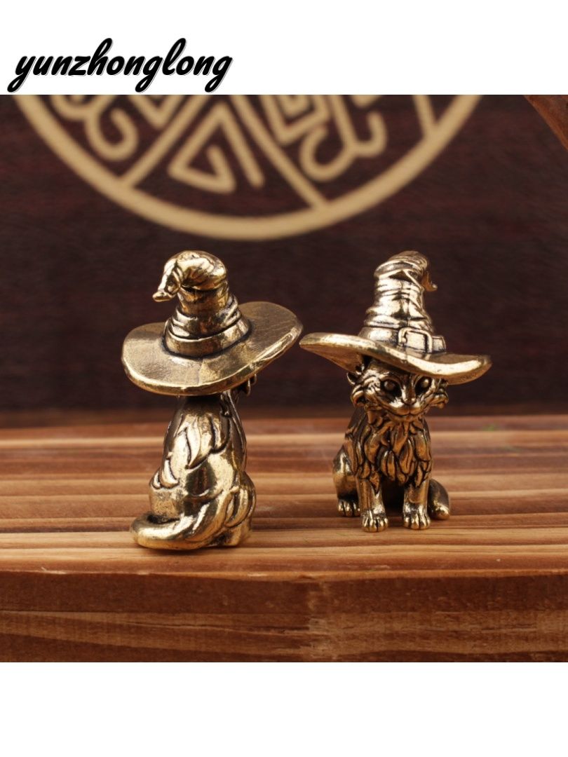 yunzhonglongволшебнаякошка,Латунь,меднаястатуя,изделиедекоративногоискусства