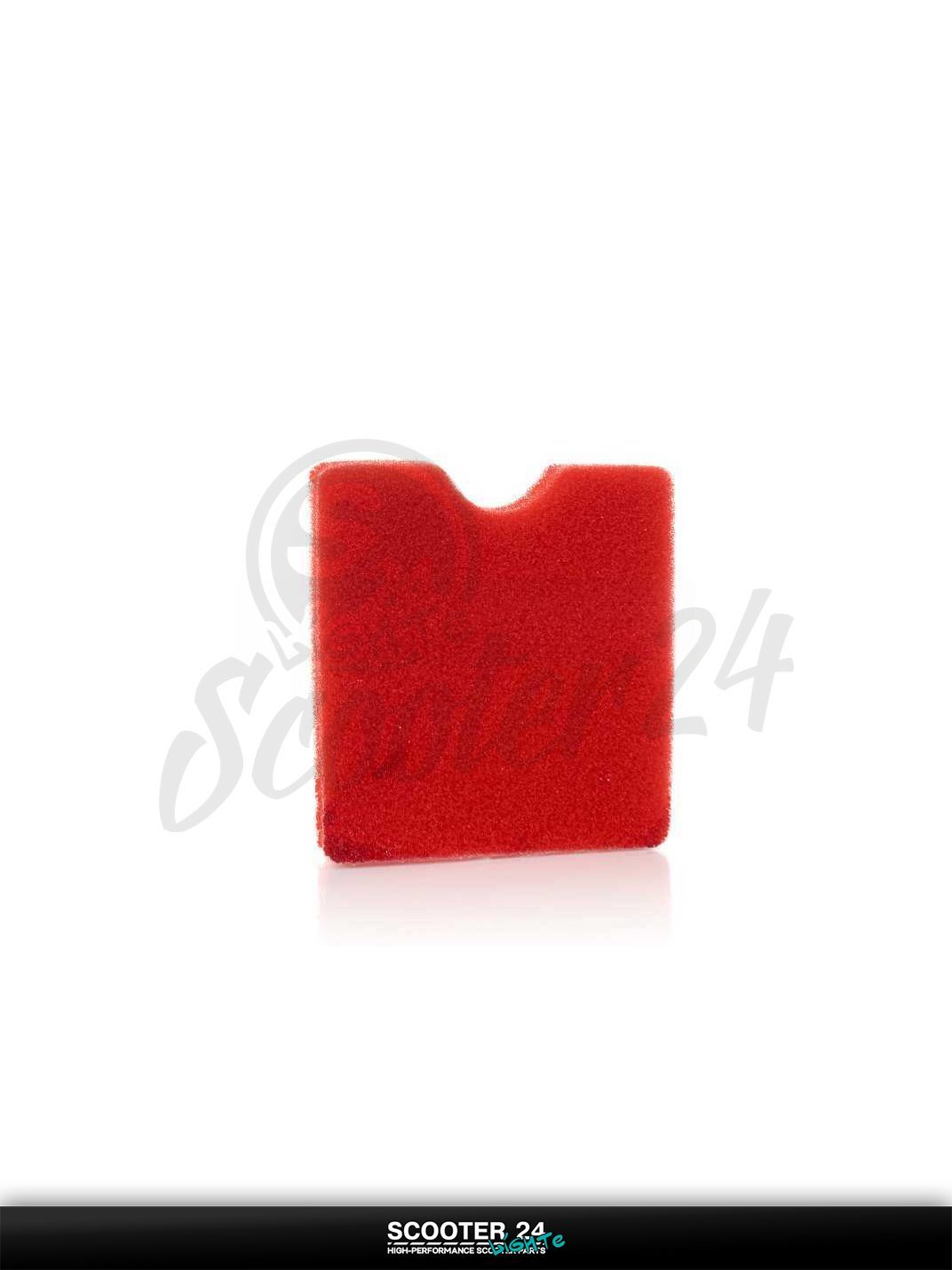Фильтр воздушный мото косы квадратный, поролон, с пропиткой, красный