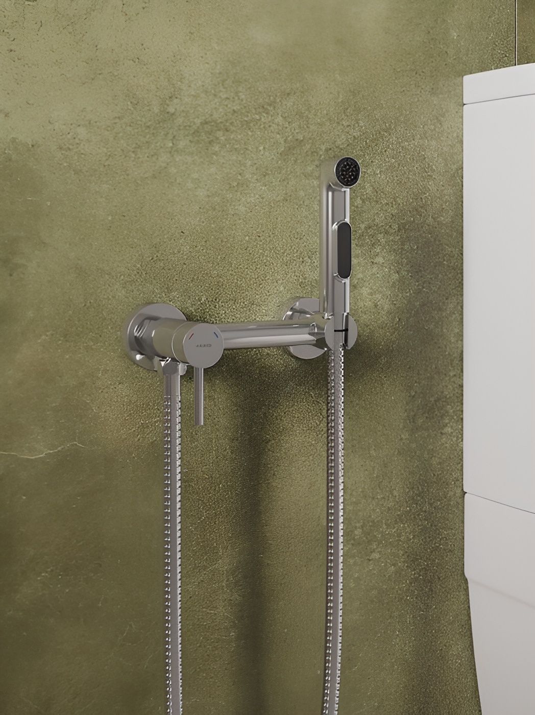 Фото товара на маркетплейсе ozon Гигиенический душ со смесителем на эксцентриках, хром глянцевый, Milardo, Tidy, TIDSB15M08