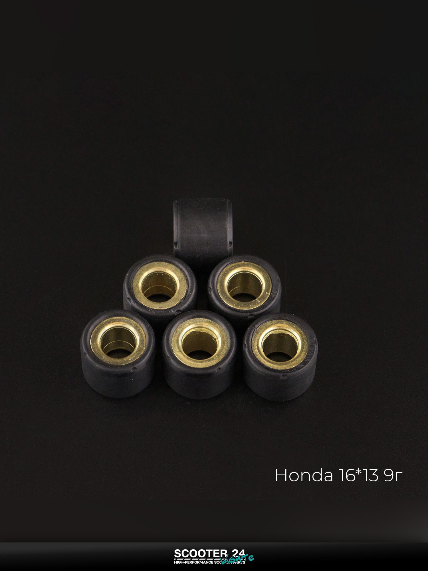 Ролики вариатора на мотоцикл, мопед и скутер Honda 16*13 9г (красные) "DONGXIN" / Хонда