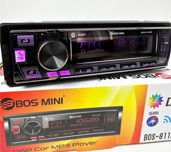 Процессорная автомагнитола 1 DIN BOS-MINI / DSP / Bluetooth / Aux ...