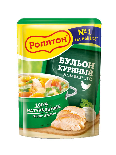 Бульон Роллтон куриный домашний, 24 шт по 90г - купить с доставкой по ...