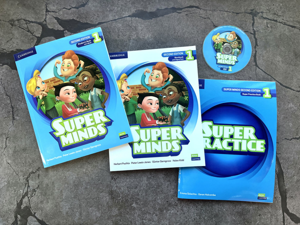 Super Minds 1 + Super Practice Book 1 (2nd edition - Учебник + Рабочая ...