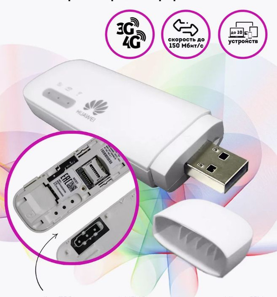 Беспроводной модем USB модем Huawei E8372/4G (белый) - купить по низкой ...