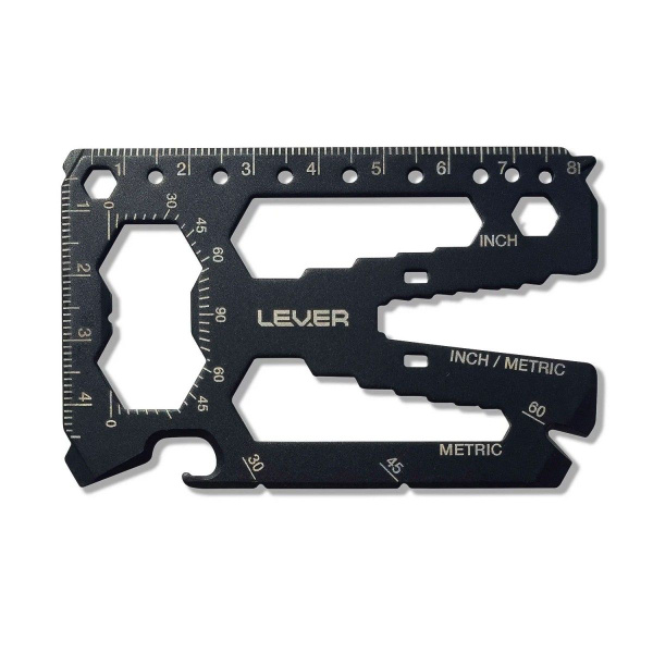 Карточка-мультитул с 40 инструментами Lever Gear Toolcard Pro (черный ...